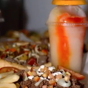 Super beef tacos comes on pita bread. Big boys tacos