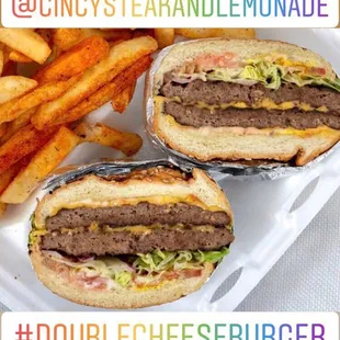 Double cheeseburger