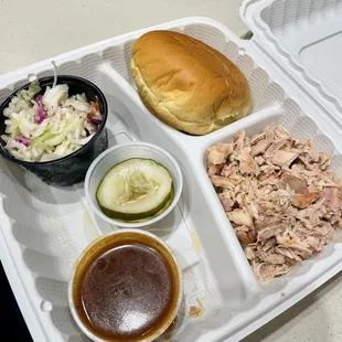 Chopped Pulled Chicken Sandwich