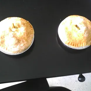 Pic of pineapple pies without my  big hand in the middle.....