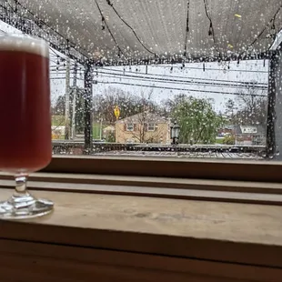 Cozy view looking outside