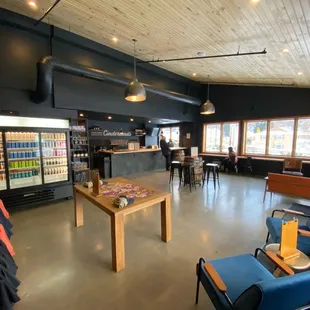 he bar and lounge area