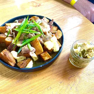 Duck Poutine w/ kimchi