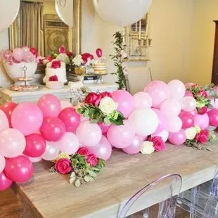 Cindy Lou Balloons (405) 985-8871
 www.cindylouballoons.com Edmond, OK, Oklahoma City Metro Area, Oklahoma County. #balloons #garland #pink