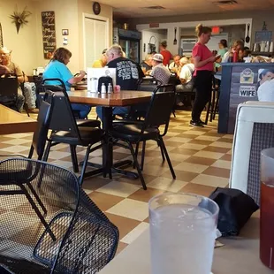 The dining room.