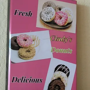 a display of doughnuts