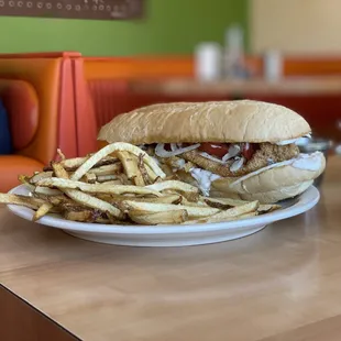 CatfishPo-boy &amp; fries