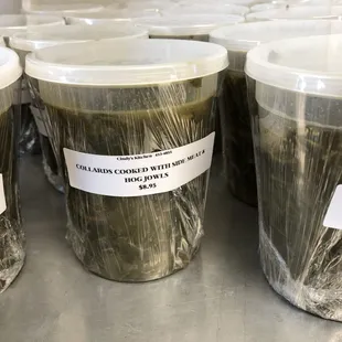 We have collards by the quart for the Holidays!