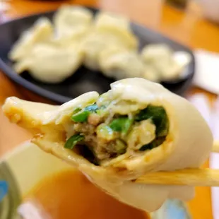 Chive dumplings