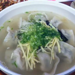 Leek Pork Wonton Soup