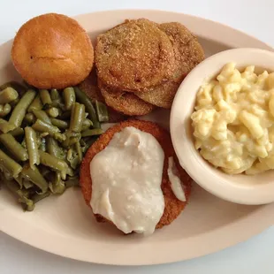 Chicken Steak and Gravy, white meat nugget, tasty. (5-5-16 price is $8.00)