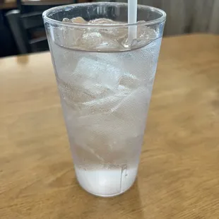 Iced water