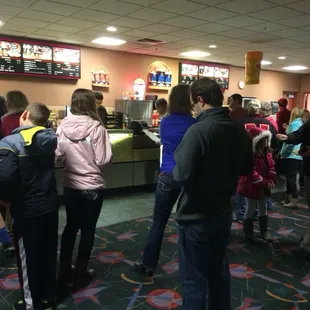 Crowd for the snacks