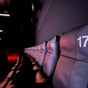 Clear seating and row locations.