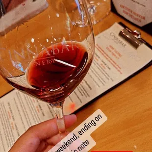 Wine tasting on a Saturday!