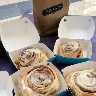 $13.64 for 4 cinnabons Cinnabon Meadows Sun 5-26-24