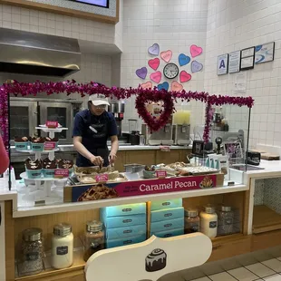 a man preparing food in a kitchen
