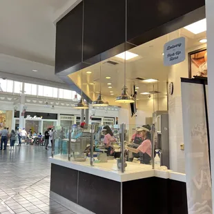 the interior of a restaurant