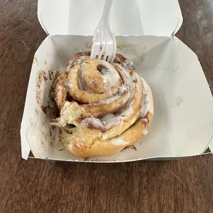 This is single large cinnamon