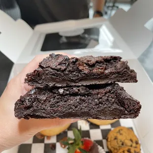 Brownies: so thick!