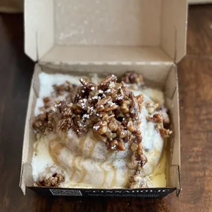 a box of food on a table