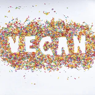 a word made out of sprinkles