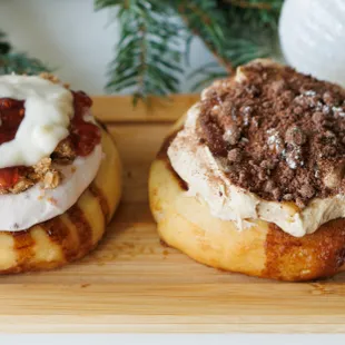 food, donuts, dough desserts