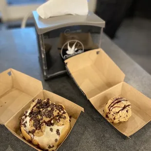 Cookie Monster with side of cookie dough
