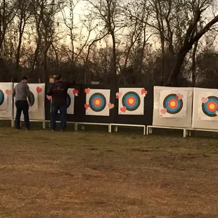 Targets at Valentine's Themed Couples by the Creek event!