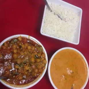Chana masala and malie kofta