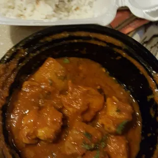 Chicken Vindaloo and Basmati Rice *Hot