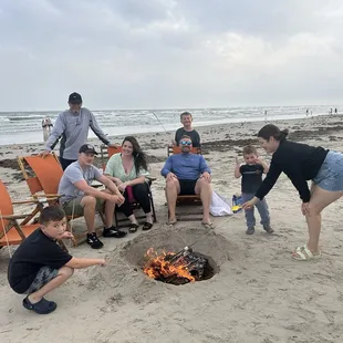 Bonfire on the beach