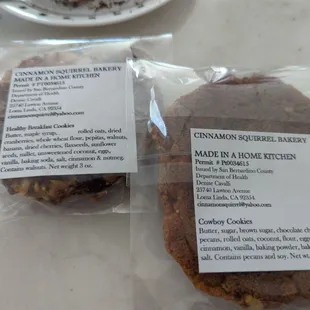 Healthy Breakfast Cookie &amp; Cowboy Cookie