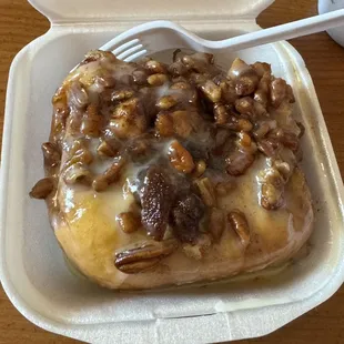 1 Piece Pecan Sticky Bun Roll