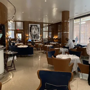 the dining area of a restaurant