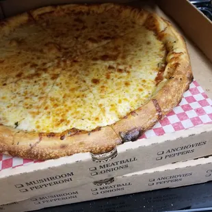 Cheese pizza, large