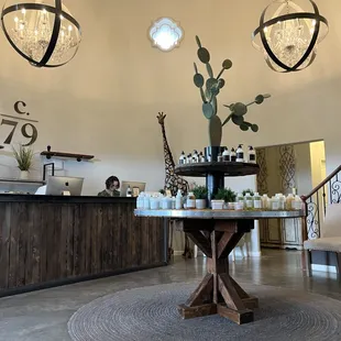 Inside circa 79 love the chandeliers!