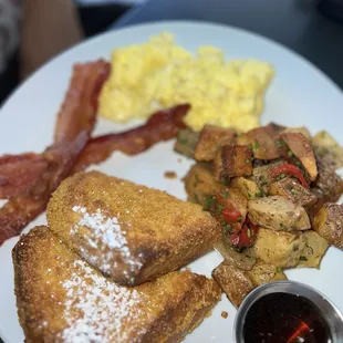 waffles, food