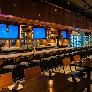 the bar and seating
