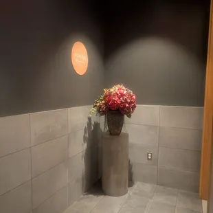 Sign to the bathroom