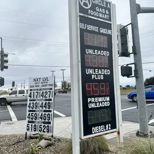 Today's rate when we visited.