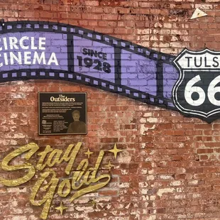 Outside wall of Circle Cinema