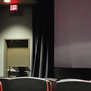 Theater 3.  Podium for movie chats and other events.