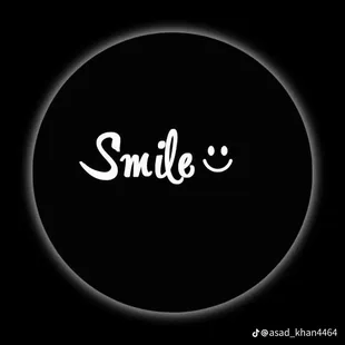 It's a dark smile meaning how much I really miss the light