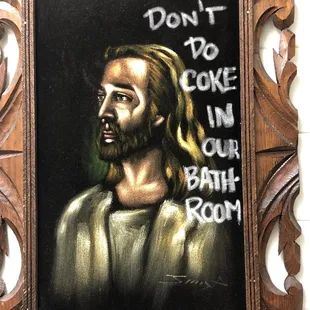 Art in the restroom