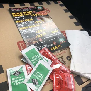 2020, $6 L - 2 topping. Still comes with free chili flakes &amp; cheese. Solid touch