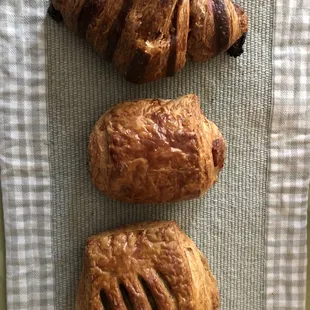 Raspberry, Chocolate coffee, Ham &amp; Cheese.