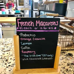Macaron menu