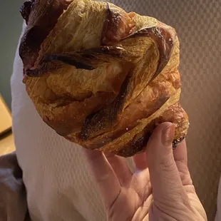 Raspberry goat cheese croissant