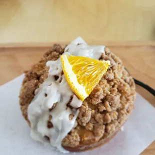 GF/V cinnamon streusel coffee cake